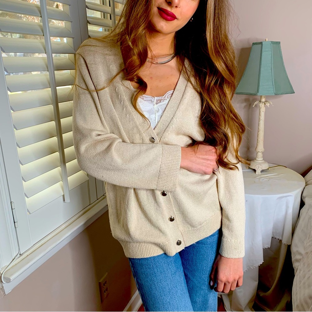 4 LEFT S-XL GO TO Fall COZY Ecru Cardigan